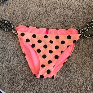 large coral bikini VS bottoms
